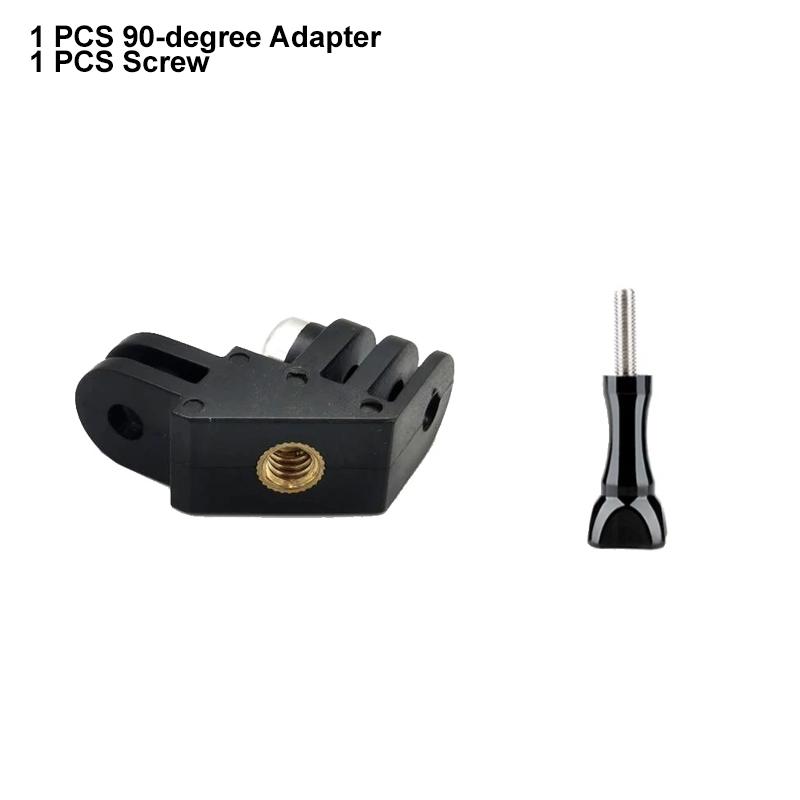 Вертикальное крепление 90-градусный адаптер-локоть для GoPro Hero 12 11 10 9 8 7 6 5 SJCAM Insta360 X2 X3 DJI Osmo аксессуары для экшн-камер