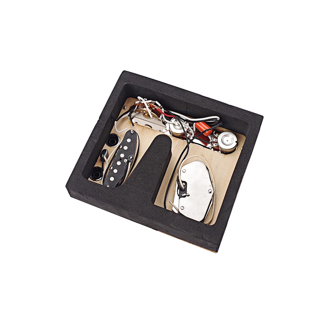 Guitar Telecaster Switch Control Guitar Neck Pickup Threaded Saddle Bridge Plate Loaded Alnico V Pickup Guitar Replacement Parts Bridge, 3-Way Plate,