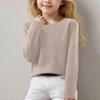 Girls Long Sleeve Round Neck Knit Pullover Jumper Tops Spring Base Layer Top Thermal Undershirt Youth Underwear 8-16Years