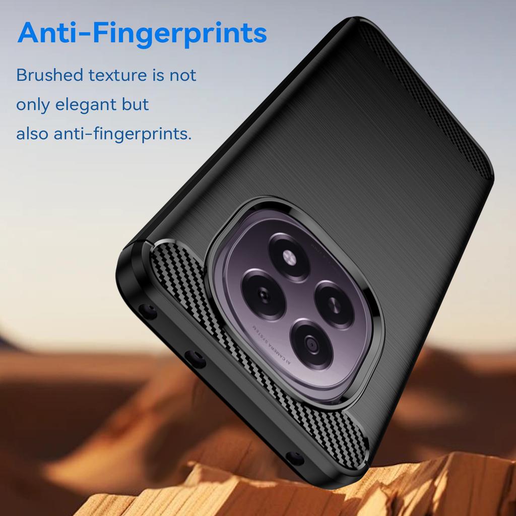 For Oppo F29 5G Case Protective Phone Cover Carbon Fiber Texture Brushed