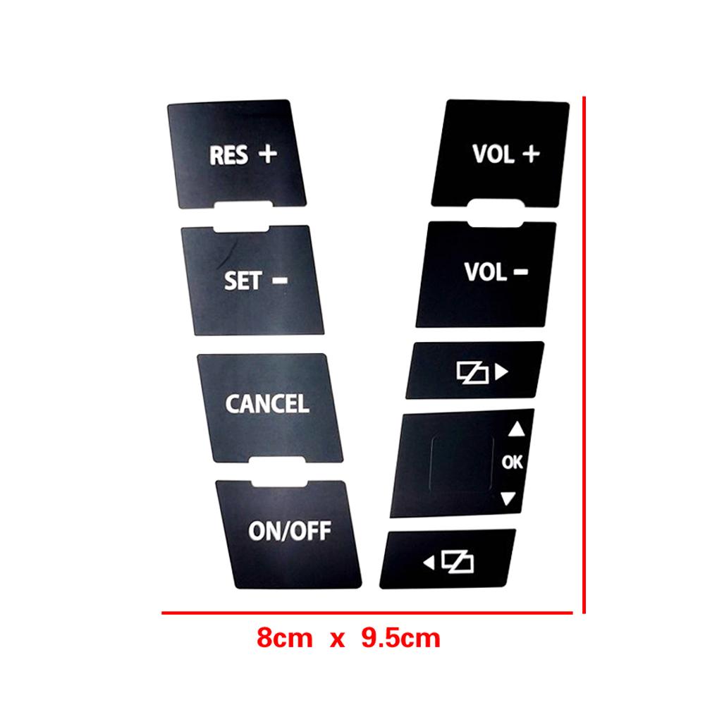 Для Volkswagen VW Touareg 2004 2009 автомобильная центральная консоль, кнопка рулевого колеса, ремонтная наклейка, наклейка, исправление выцветшего уродливого анти