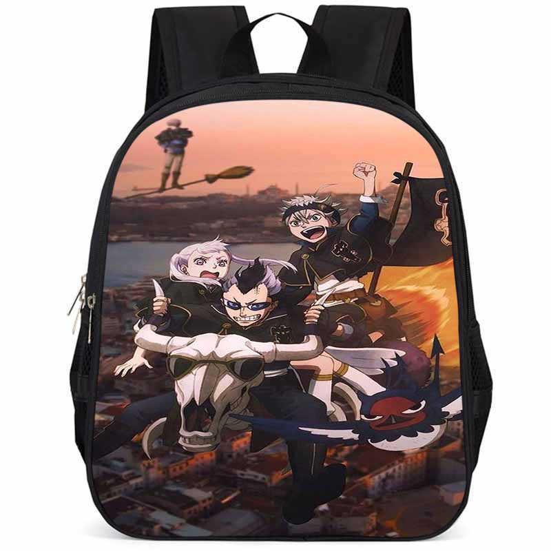 Рюкзак Black Clover из ткани Оксфорд, 15 дюймов, большой вместимости, легкий, для детей