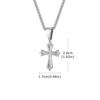 Religious Waterproof Ankh Cross Pendant Necklace Stainless Steel Jesus Crucifix Charms Christian Jewelry