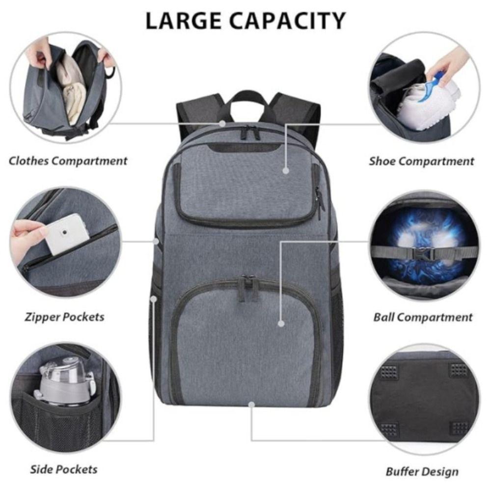 Large Capacity Bowling Ball Bag with Shoes Compartment Bowling Tote Bag for Men Women