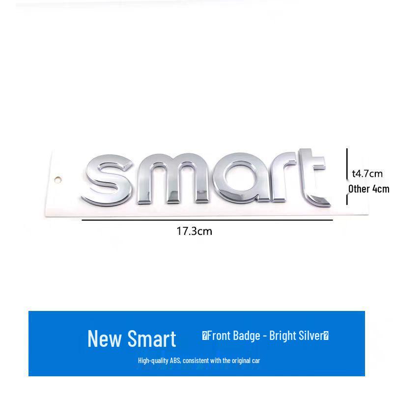 Совместимо с передними и задними эмблемами Mercedes Smart, буквенными наклейками 'Smart Little Elf', декалями для модифицированных номерных знаков автомобиля
