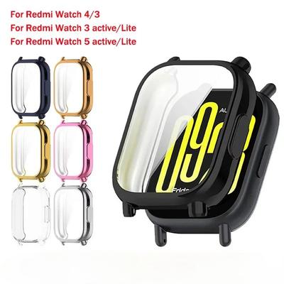 Полная защита для смарт-часов Redmi Watch 3/5 Active 3/5 Lite, чехол-защитная оболочка из ТПУ для экрана для Xiaomi Redmi Watch 4 3