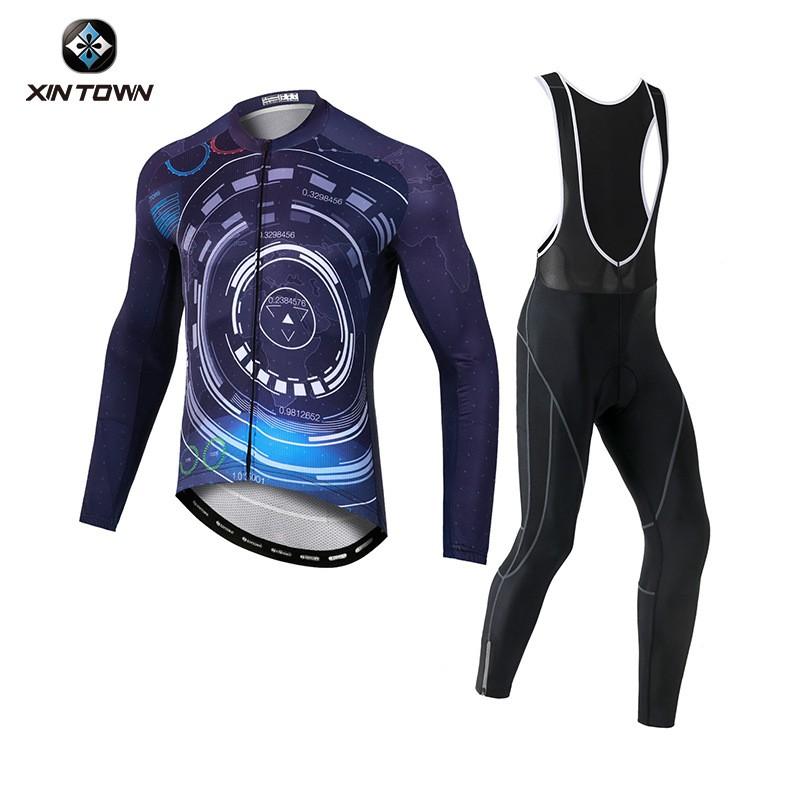 XINTOWN Cycling Bib Set Breathable Lightweight Mens Bicycle Clothing