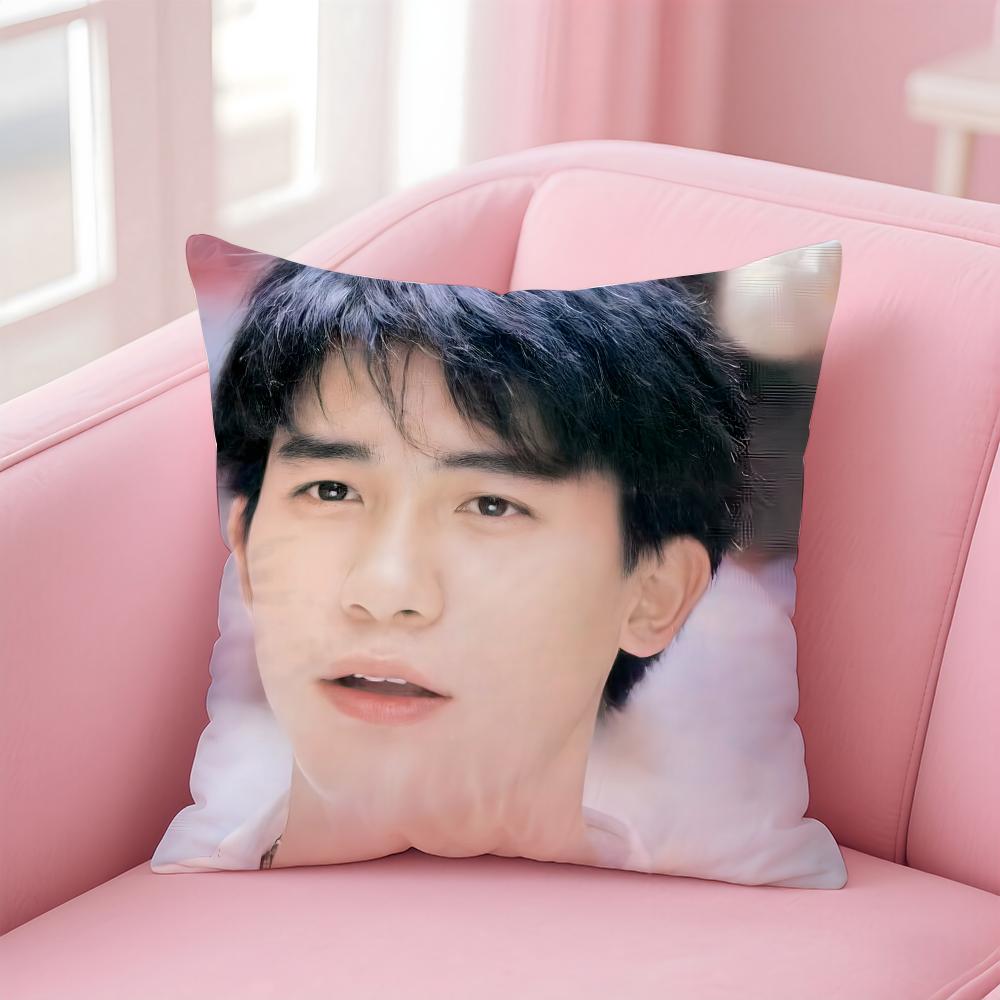 Handsome celebrities TTony Leung Cushion Cover Pillowcase Short Plush Invisible zipper Room Sofa Cushion Cover