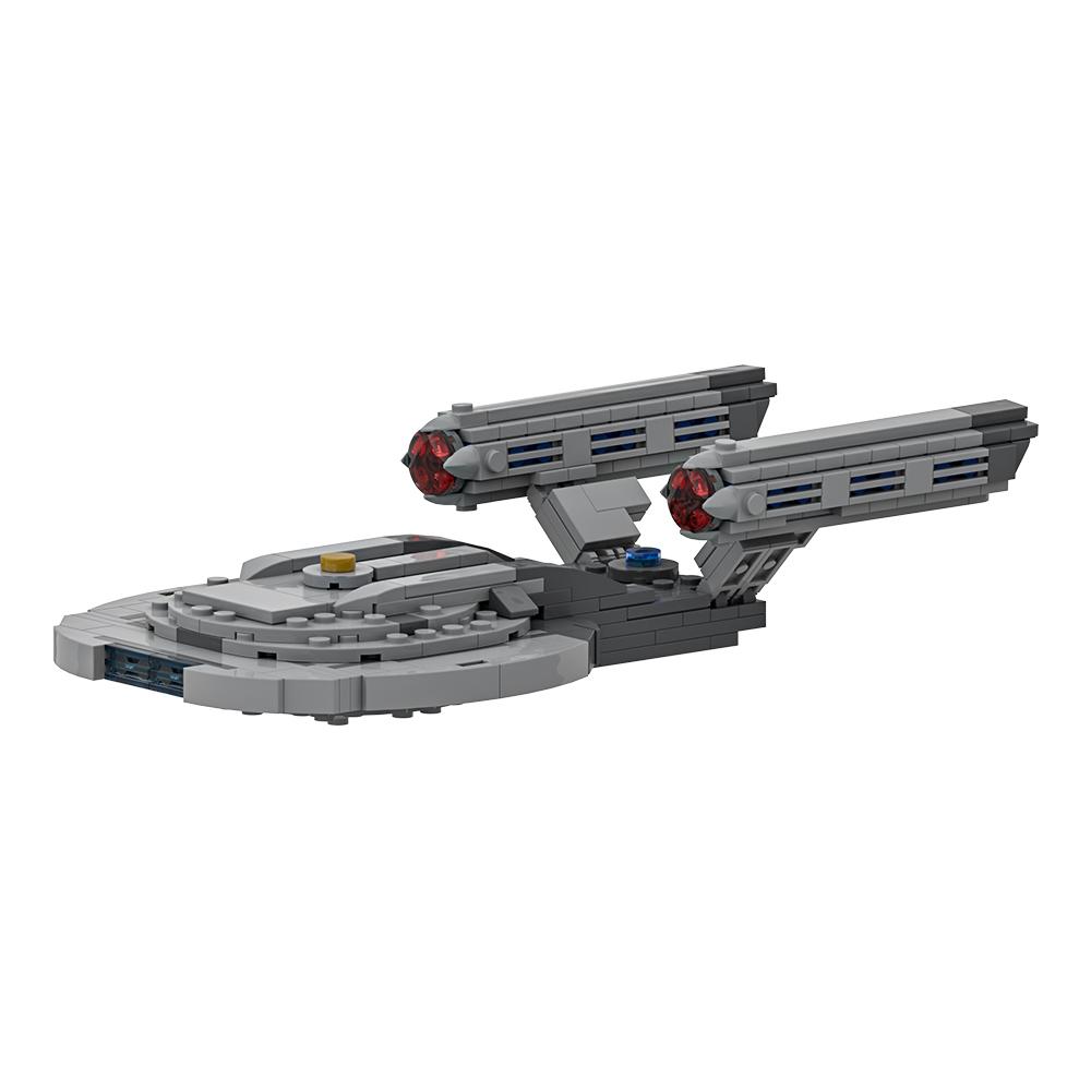 Gobricks MOC Космический Трек NX-01 Энтерпрайз Модель из Кубиков Серия Временной Шкалы USS NX-01 Энтерпрайз Строительные Блоки Космическая Образовательная Игрушка