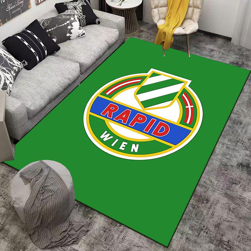 Rapid Wien Logo Carpet Design suitable as a non-slip mat for the living room or bedroom sofa
