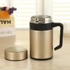 Stainless Steel Thermos Cup Gift Men'S Business Office Cup With Handle Filter Tea Cup