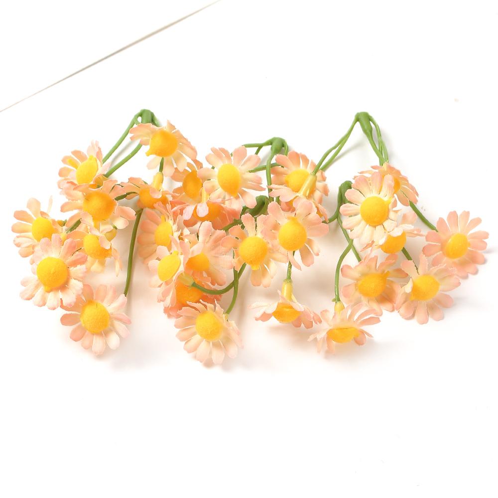 10pcs Artificial Flowers White Beauty Silk Chrysanthemum Simulation Daisy Fake Flowers Decoration For Home Garden Office Decors