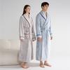 Men's Shawl Collar Robes Full Length Fleece Plush Bathrobes Soft Spa House Coat with Pockets Fluffy Spa Robes Unisex Winter Cozy Warm Spa Long Robe