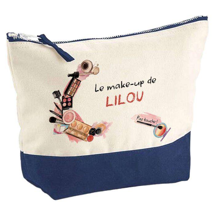 Trousse de maquillage - PLANETEE - Lilou Mon make-up - Grand format - Coton - Impression HD