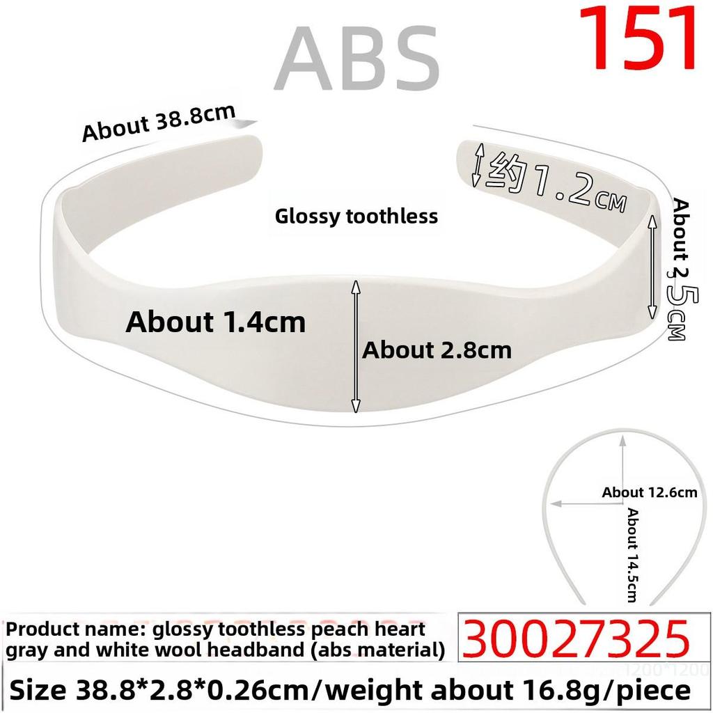 Пластиковая заготовка для основы ободка для волос, гладкая пластина, тканевый ободок без зубцов, аксессуары ручной работы, полуфабрикаты для заколок