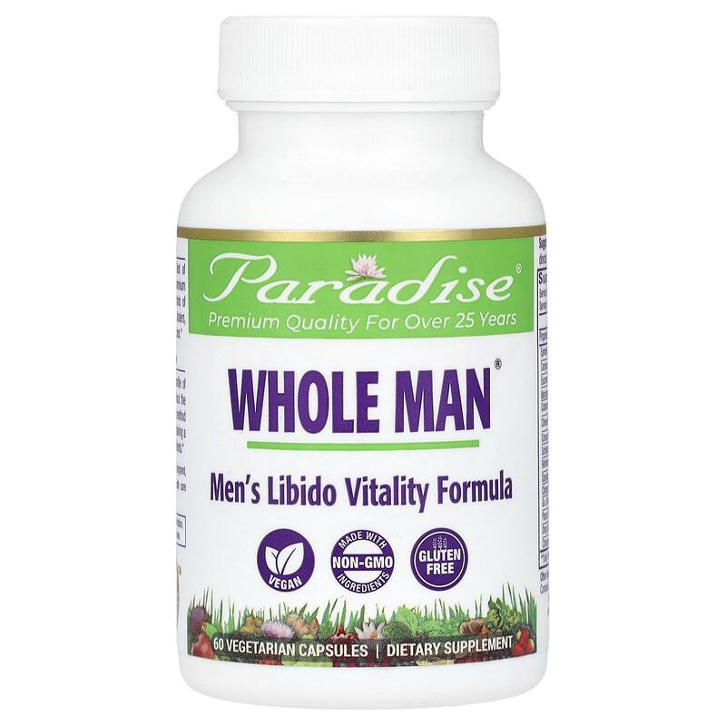 Whole Man, Men's Libido Vitality Formula, 60 Vegetarian Capsules
