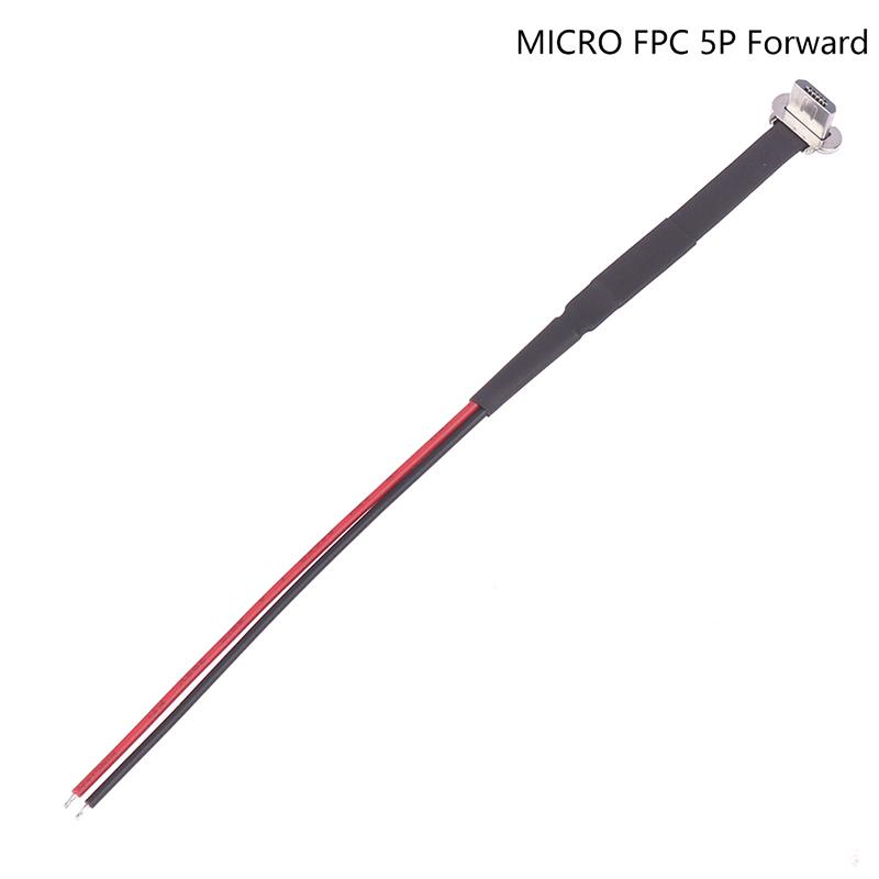 Разъем Type-C Micro USB 'папа' с FPC 2-контактным 3-контактным; Плоский удлинительный провод для быстрой зарядки с резистором R1 для мобильных телефонов