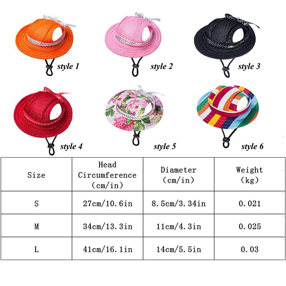 Outdoor Supplies Breathable with Ear Holes Cat Accessories Dog Caps Pet Hat Sun Protection Cap
