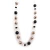 [K3267] - Black Brown 'Scarlett' Necklace