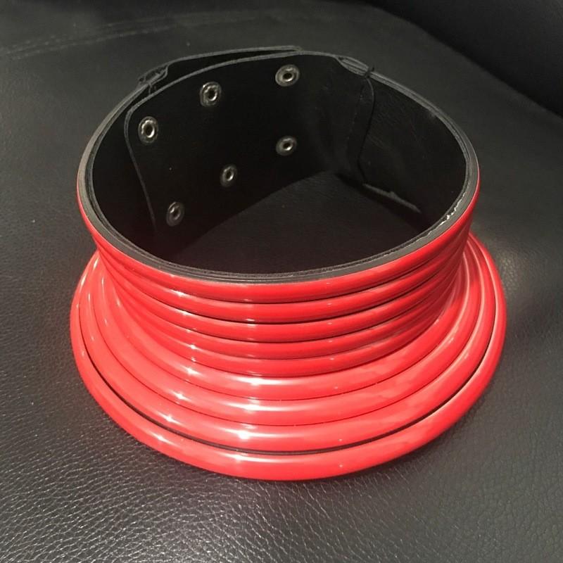 Metal Inspired Folk Choker Necklace With Geometric Design For Festival Wear