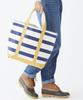 Boat and Open Top Stripe Medium Bright Regular Navy Sailor Stripe Multicolor 1000172579 [LLB] Tote,