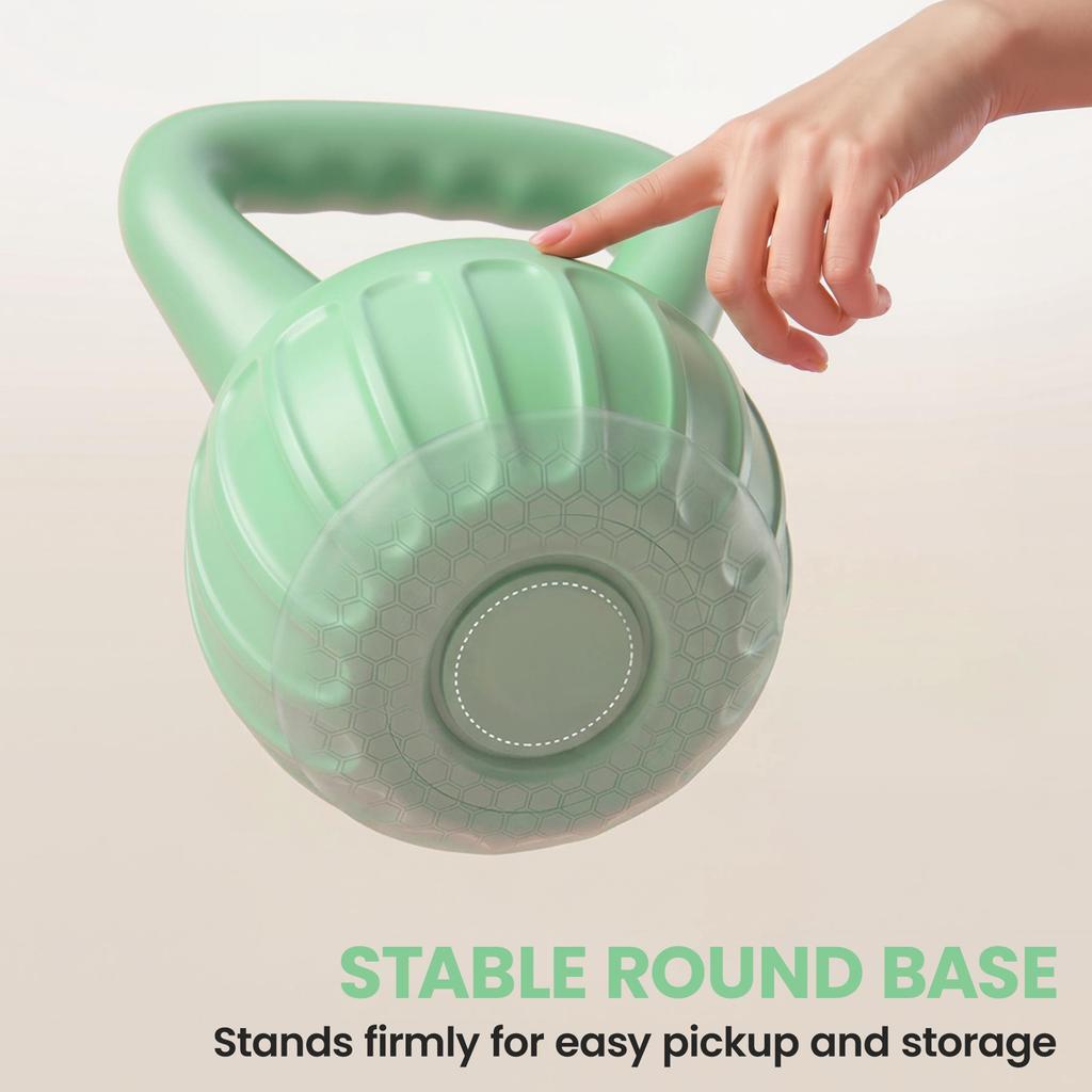 Kettlebell For Strength Training Kettle Bell With Non Slip Handle 8 Kg Green