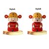 Solar Powered Solar God of Wealth Statue Wealth Attraction Automatic Nodding Nodding God of Wealth Ornament New Year Gift ABS