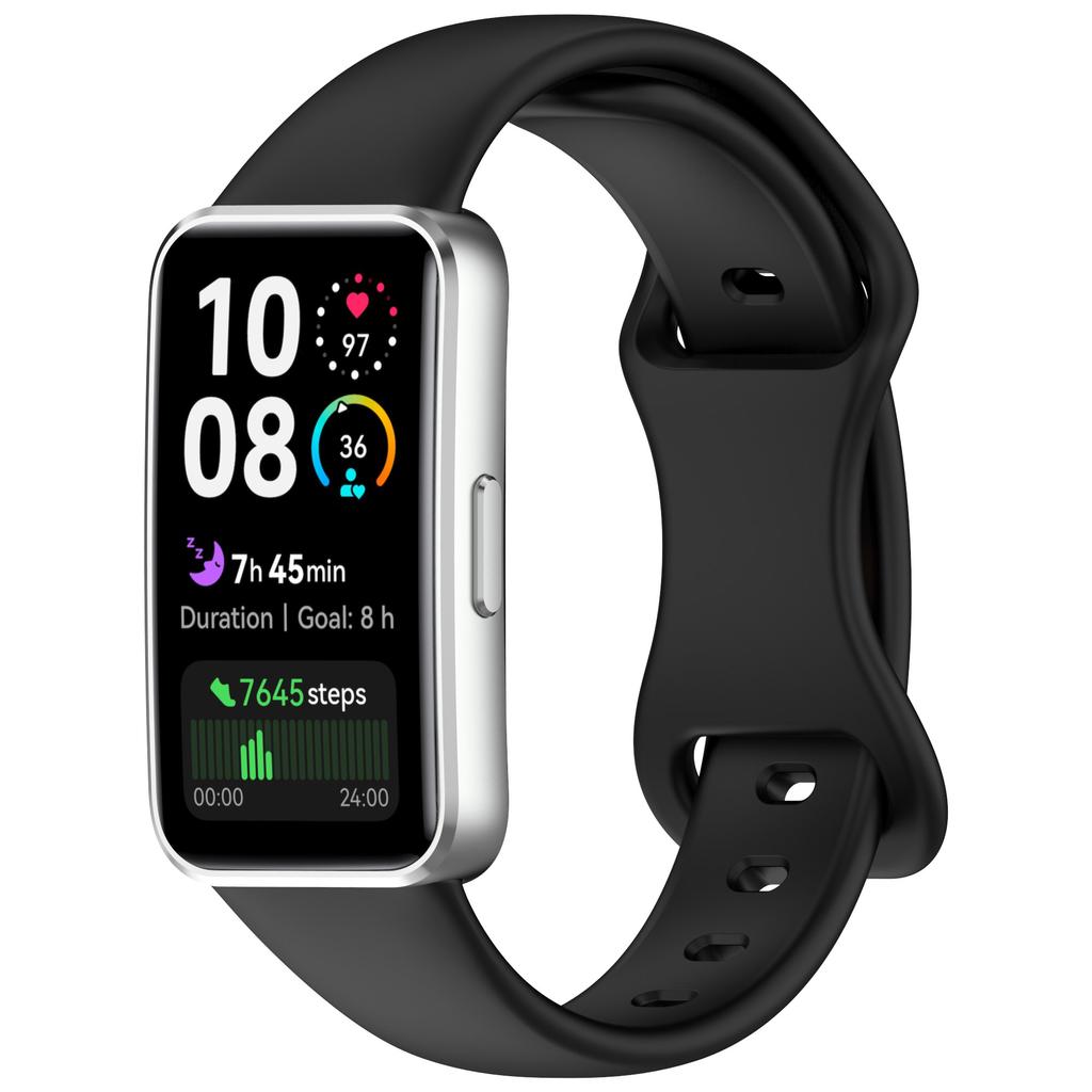 Силиконовые ремешки Для Huawei Band 10/9/9 NFC Аксессуары для ремешка Замена Спортивный браслет pulseira correa для Huawei Bands 8/8NFC