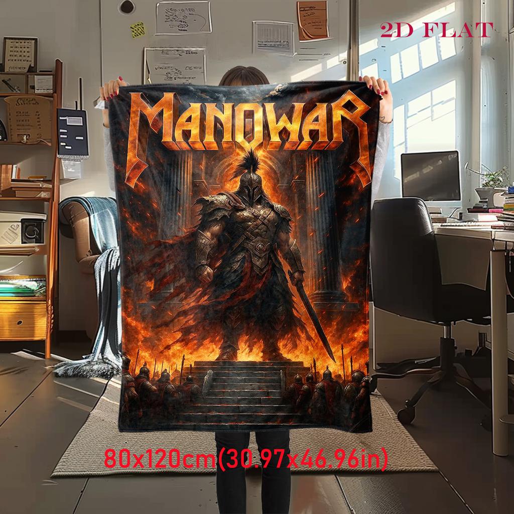 Manowar: Blood Kings blanket sofa blanket Suitable for all seasons bedroom sheet Air conditioning blanket