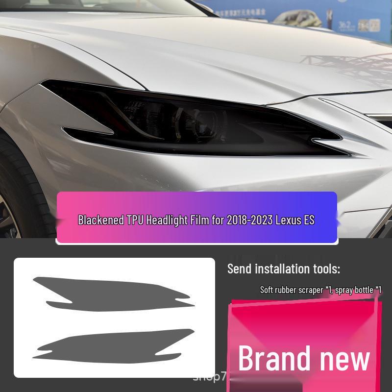 Lexus LX570 Headlight Film – Transparent Smoked Light-Control Protective Film