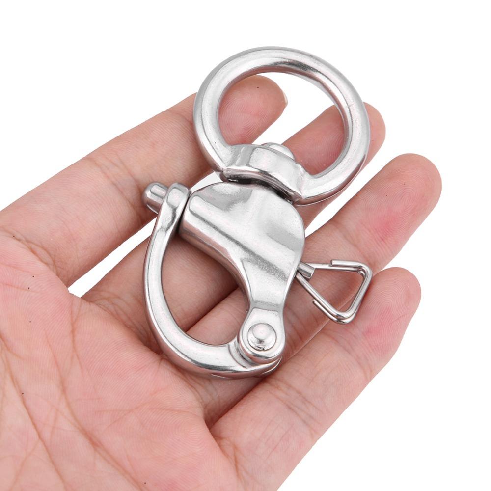 2Pcs Split Ring Pin Snap Shackle Round Brace Ring Useful Tool Round Ring Shackle Camera Straps