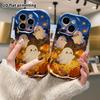 Phone case: 2D flat design suitable for iPhone 18 17 16 15 14 13 Pro protective case, little ghost in the pumpkin field, perfect Christmas and Hallowe