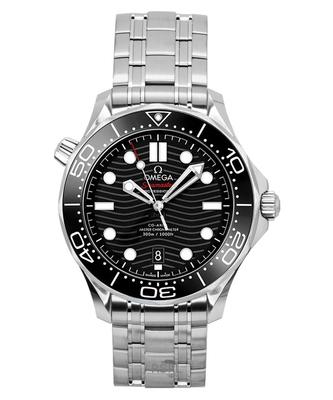Seamaster Нержавеющая сталь Черный циферблат Автоматические Дайверские 210.30.42.20.01.001 300М Мужские часы