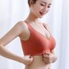 Latex Underwear Women Vest Thin Bra Without Marks Without Steel Ring Sports Sleep Bra