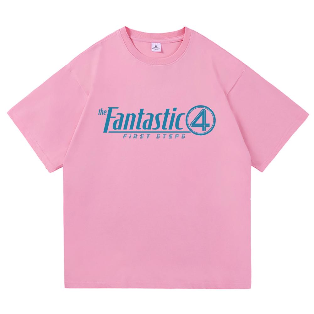 The Fantastic Four First Steps T Shirt 2025 Movie Women Clothing Harajuku Unisex High Quality Cotton Tops Gifts Graphic Tshirts
