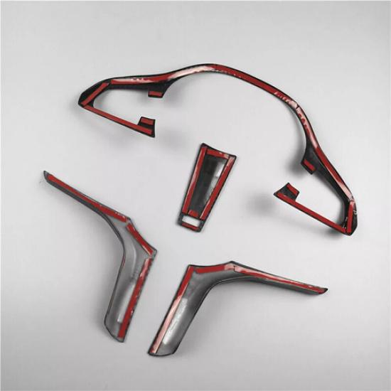 For BMW 5 Series G30 2018  Carbon Fiber Steering Wheel Cover Trim Frame