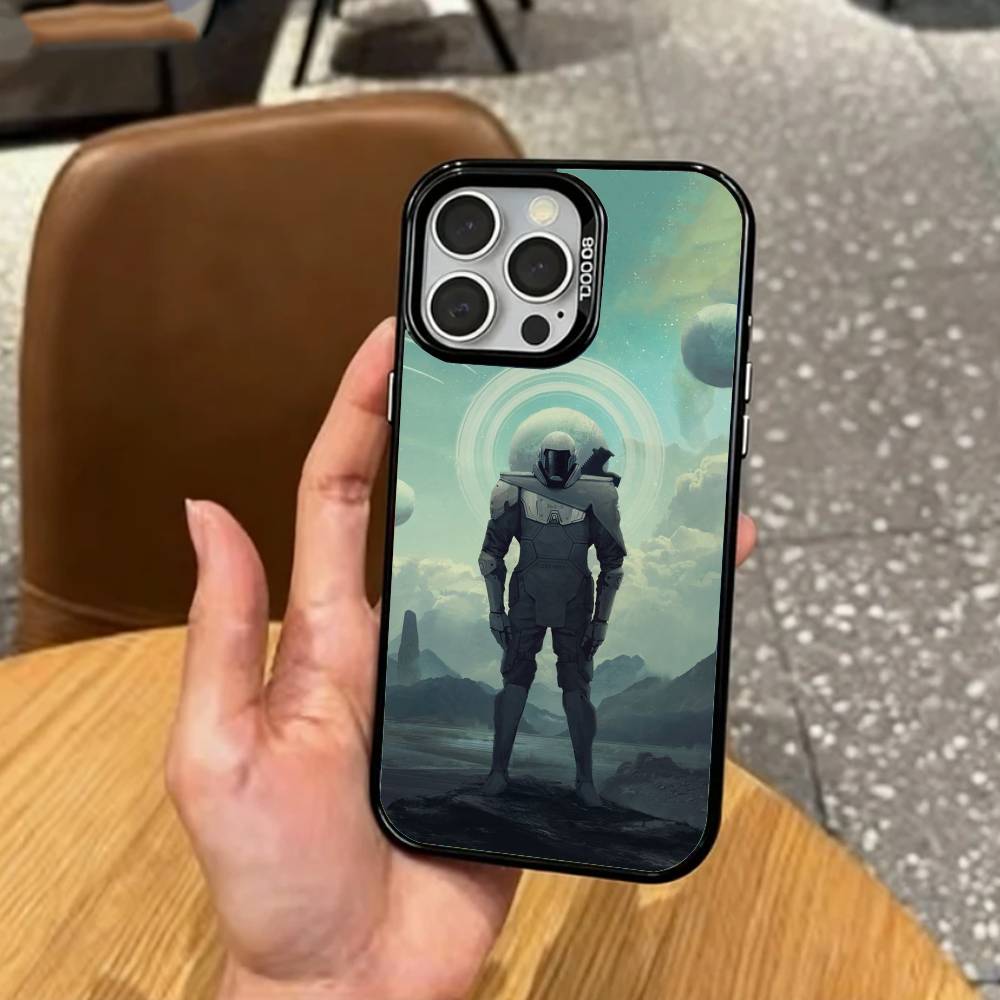 Эпический Sci-Fi M-Murderbot Чехол для телефона для iPhone17,16,15,14,13,12,11 Plus,Pro Max Цветной Посеребренный Внутренний Чехол