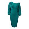 Облегающее платье-футляр с длинными рукавами, профессиональное темпераментное платье для офиса, темперамента, поездок на работу