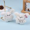 Flying Rabbit Puppy Pendant Cute Plush Doll Bag Pendant Girl Heart Accessories Keychain Couple