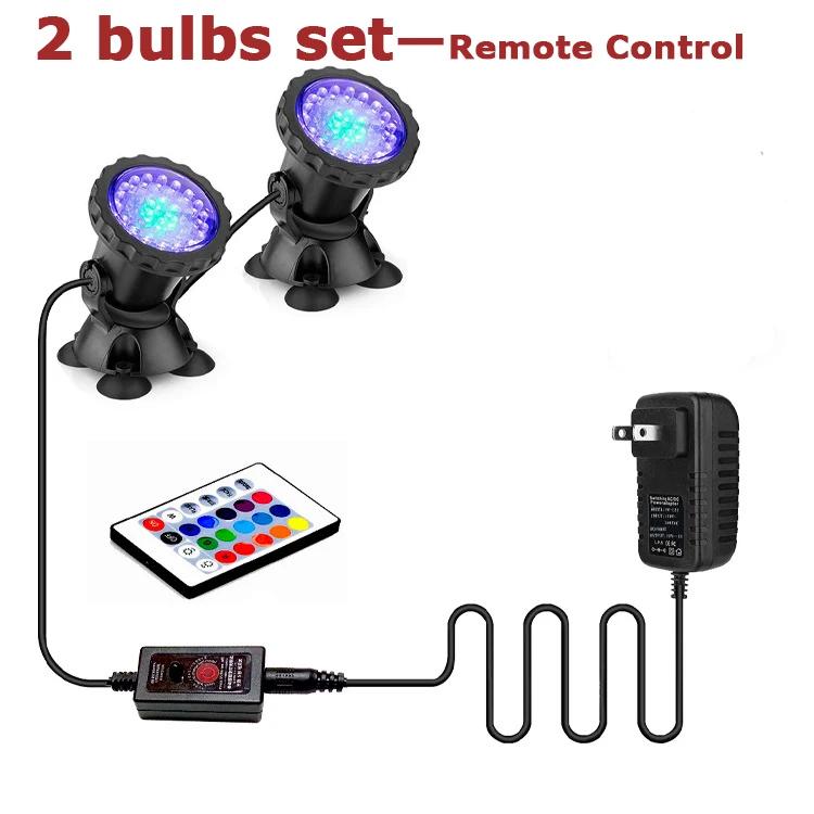 1-6 комплектов лампочек светодиодный подводный светильник IP68 RGB лампа подводный точечный светильник с дистанционным управлением для бассейна фонтаны пруд аквариум
