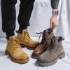 Men's Shoes 2025 Autumn and Winter Fashion British Velvet New Rhubarb Boots British Retro Outdoor Martin Boots 6000-R