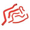 6 Pcs   Coolant Hose Silicone Coolant Transfer Tube Kit for     EK EG B16A B18C B20B 1992 to 2000