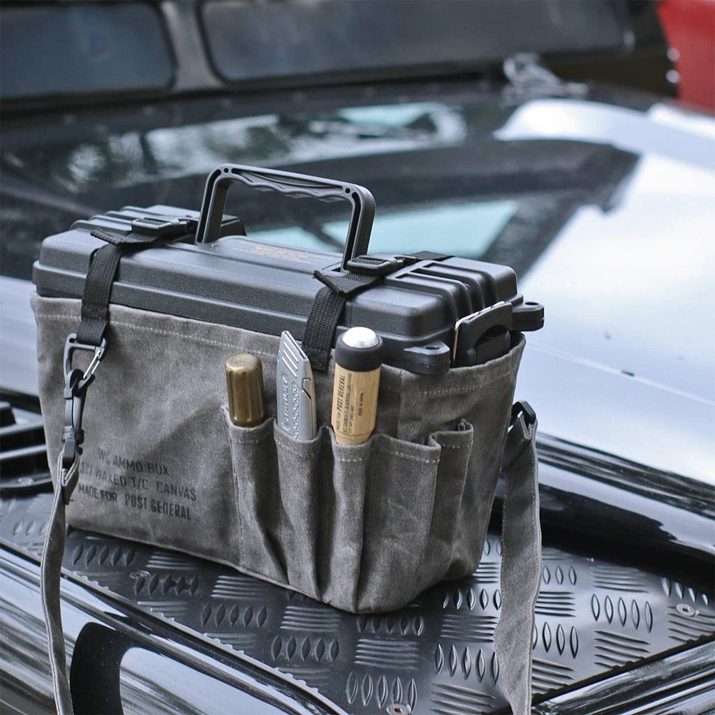 Ящик для инструментов и боеприпасов из вощеного холста POST GENERAL (Серый)