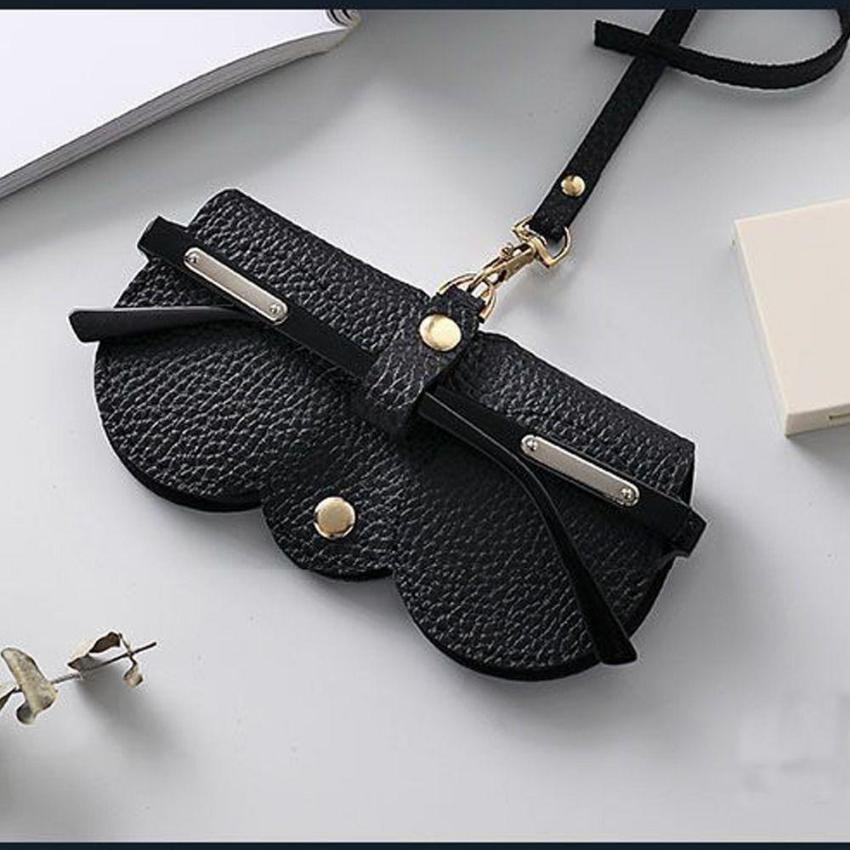 Удобная сумка для очков с защитой от давления, футляр для очков из искусственной кожи, подвесная сумка для хранения солнцезащитных очков, защитный чехол для очков