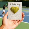1/2/3Pcs Love Heart Tennis Pocket Hug with Positive Card Emotional Support Heart Shaped Ball