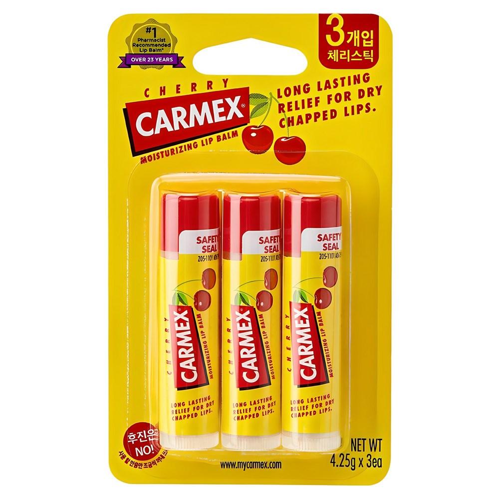 Carmex Classic Stick Original Lip Balm, Cherry Flavor, 12.75g, 1 Piece
