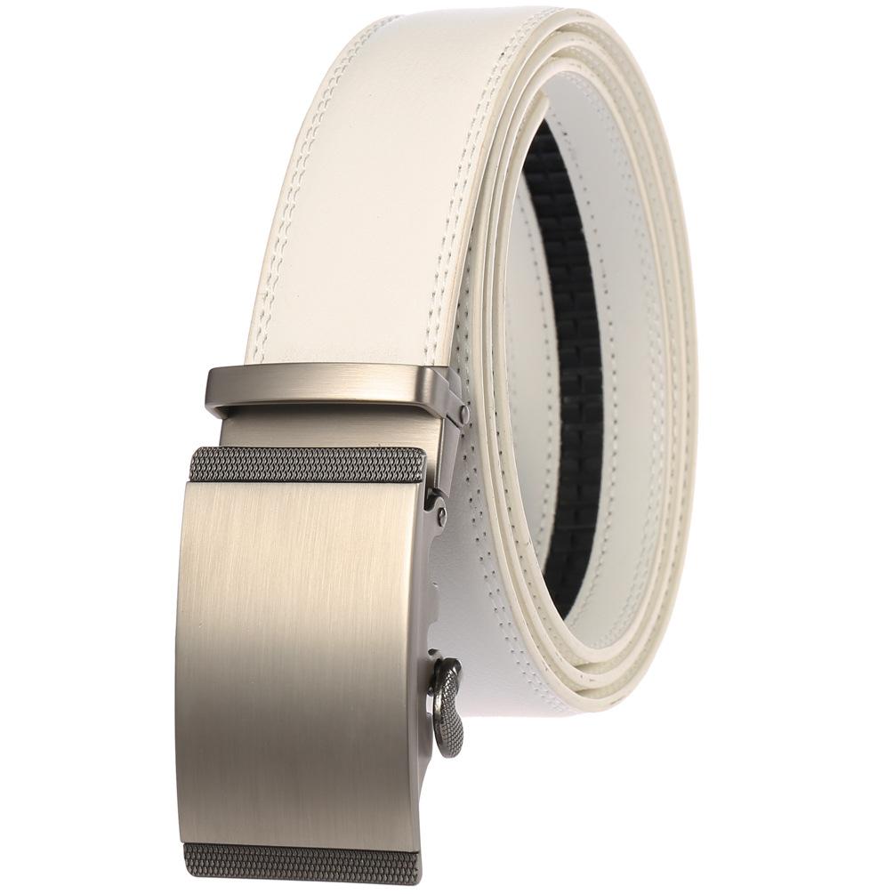 Ремень мужской двухслойный из коровьей кожи, автоматическая пряжка, мужской кожаный ремень Ly25-1050-1