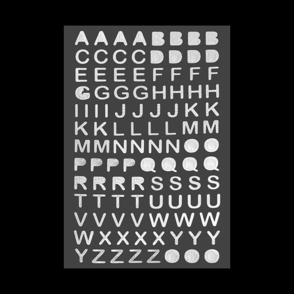 Bronzing Pattern Planner Notebook Decor Number sticker Self Adhesive Twinkle stickers Letter