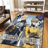 Ковер для гостиной и ковер для спальни One-Punch Man, Декор для дома, Круглый коврик из фильма и Игровой напольный коврик -HE44