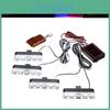 Yellow Red Auto Blue White Car Front Grille Emergency Flash Warning Light Led Strobe Light 3 Mode For Police Firefighter